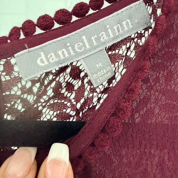 Daniel Rainn Becru Lace Detail Blouse - Picture 3 of 7